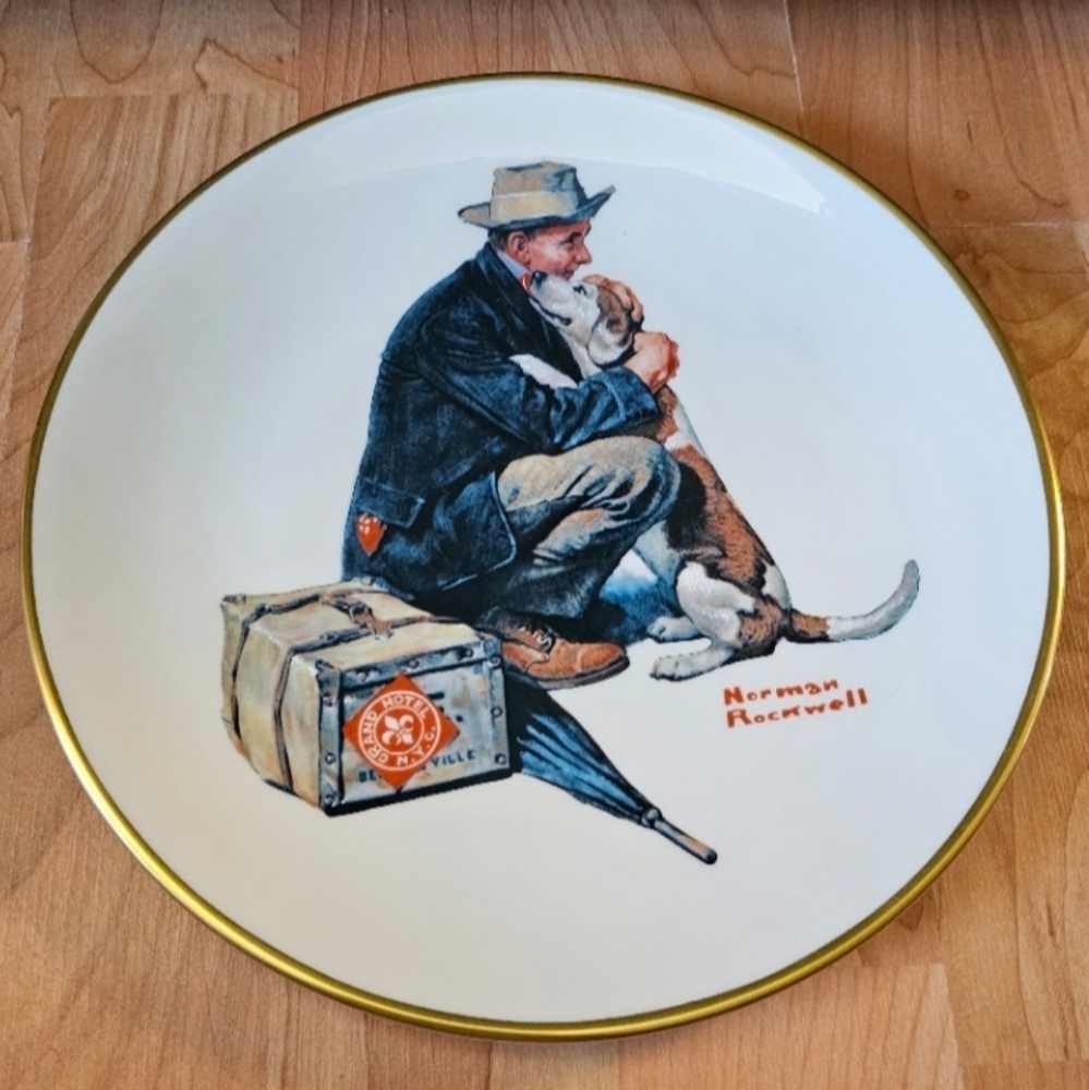 Norman Rockwell Collector Plate "Pals" Danbury Mint Gorham Fine China USA